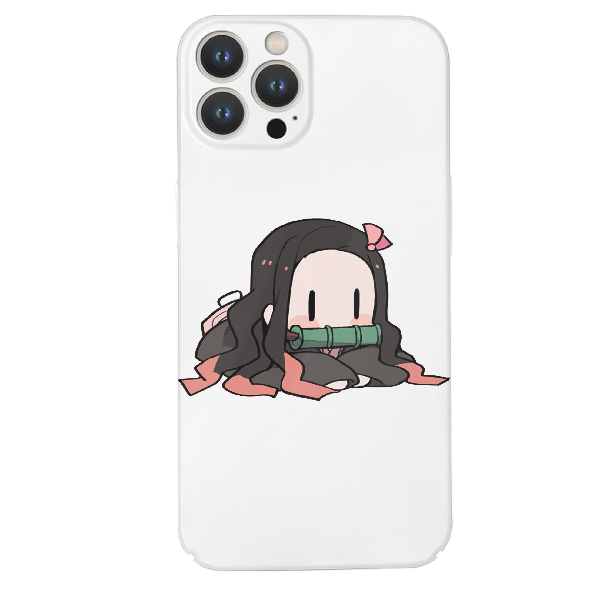 （画像用） 鬼滅の刃（きめつのやいば）竈門 禰󠄀豆子／かまど ねずこ Kamado Nezuko 【iPhone 14シリーズ対応】ハードケース
